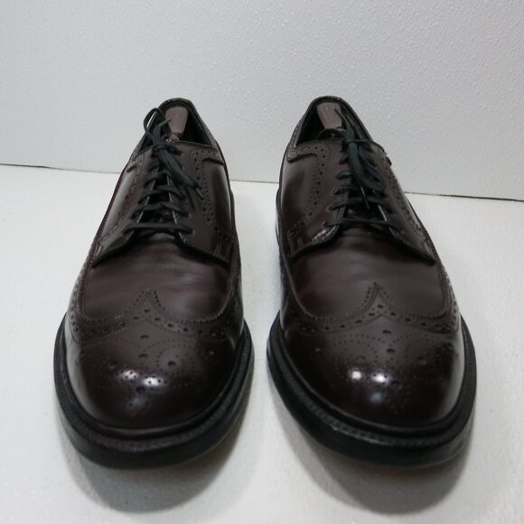 Sears Brogue Genuine Leather Long Wingtip Dress Oxfords Men's Footwear 12 D - Picture 5 of 7